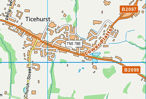 Map of TICEHURST CHAPEL (MANAGEMENT) COMPANY LIMITED at district scale