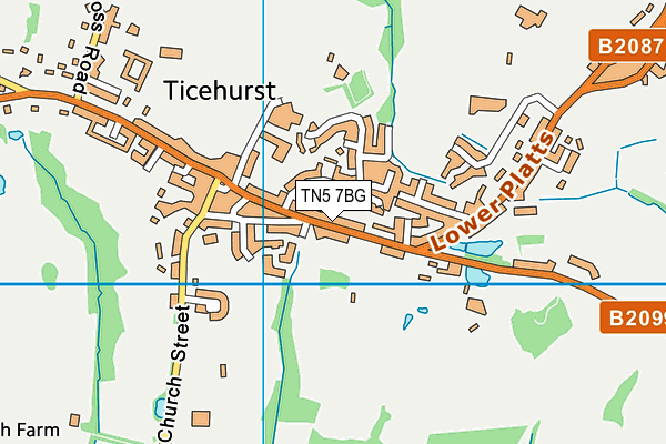 TN5 7BG map - OS VectorMap District (Ordnance Survey)