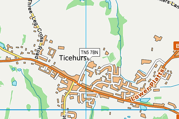 Bell Field map (TN5 7BN) - OS VectorMap District (Ordnance Survey)