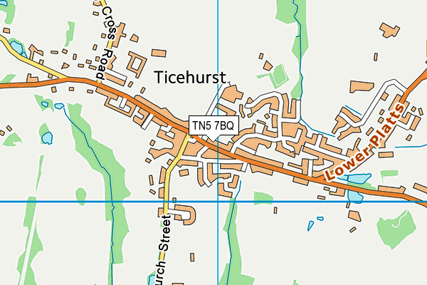 TN5 7BQ map - OS VectorMap District (Ordnance Survey)