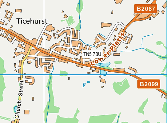 TN5 7BU map - OS VectorMap District (Ordnance Survey)