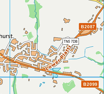 TN5 7DB map - OS VectorMap District (Ordnance Survey)