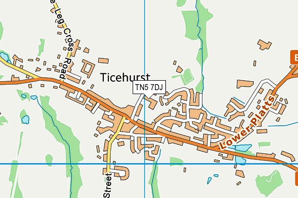 TN5 7DJ map - OS VectorMap District (Ordnance Survey)