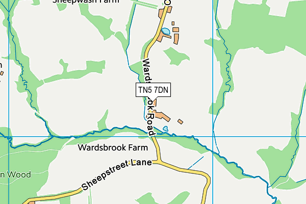 TN5 7DN map - OS VectorMap District (Ordnance Survey)