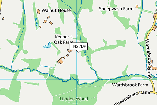 TN5 7DP map - OS VectorMap District (Ordnance Survey)