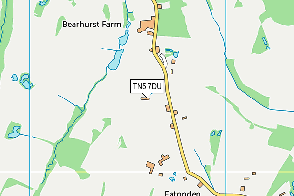TN5 7DU map - OS VectorMap District (Ordnance Survey)
