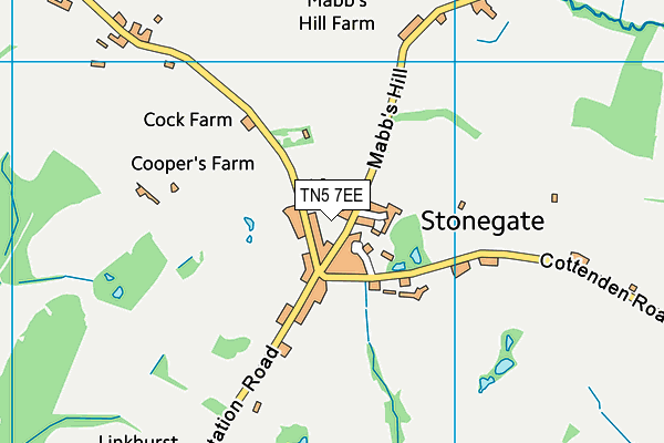 TN5 7EE map - OS VectorMap District (Ordnance Survey)