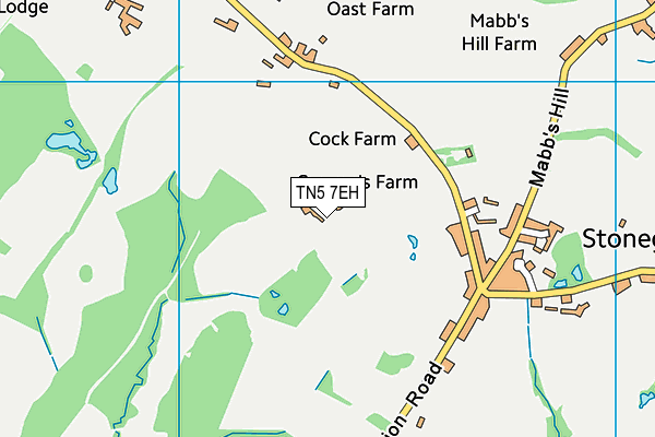 TN5 7EH map - OS VectorMap District (Ordnance Survey)