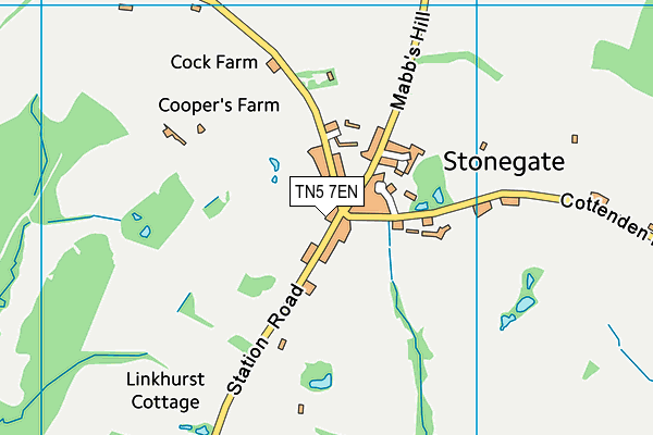 Stonegate Church of England Primary School map (TN5 7EN) - OS VectorMap District (Ordnance Survey)