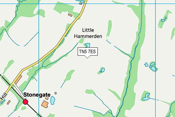 TN5 7ES map - OS VectorMap District (Ordnance Survey)