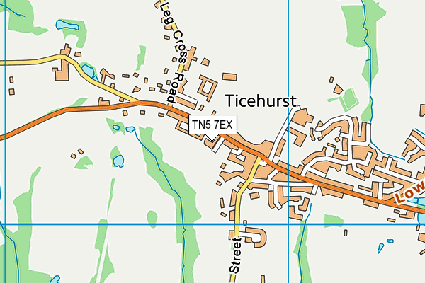TN5 7EX map - OS VectorMap District (Ordnance Survey)