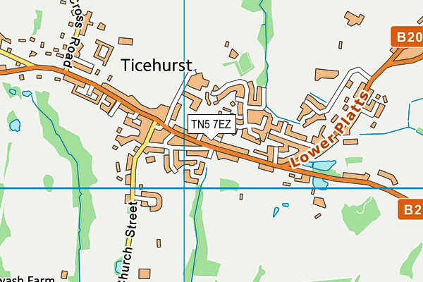 TN5 7EZ map - OS VectorMap District (Ordnance Survey)