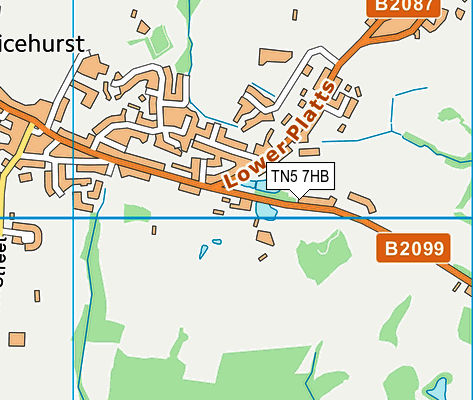 TN5 7HB map - OS VectorMap District (Ordnance Survey)