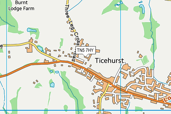 TN5 7HY map - OS VectorMap District (Ordnance Survey)
