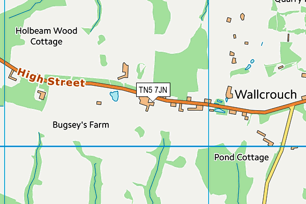 TN5 7JN map - OS VectorMap District (Ordnance Survey)