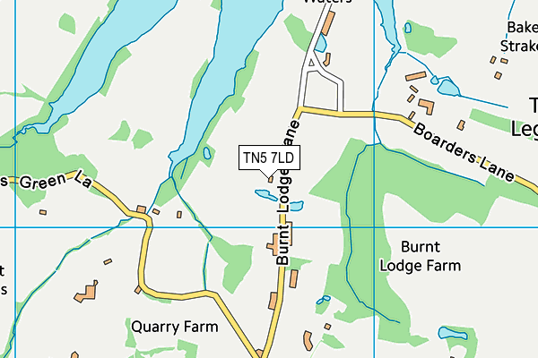 TN5 7LD map - OS VectorMap District (Ordnance Survey)