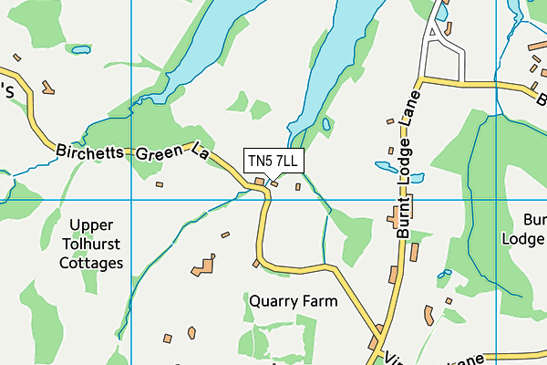 TN5 7LL map - OS VectorMap District (Ordnance Survey)
