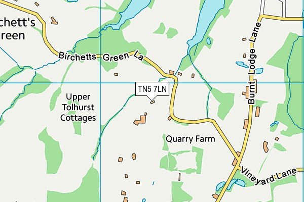 TN5 7LN map - OS VectorMap District (Ordnance Survey)