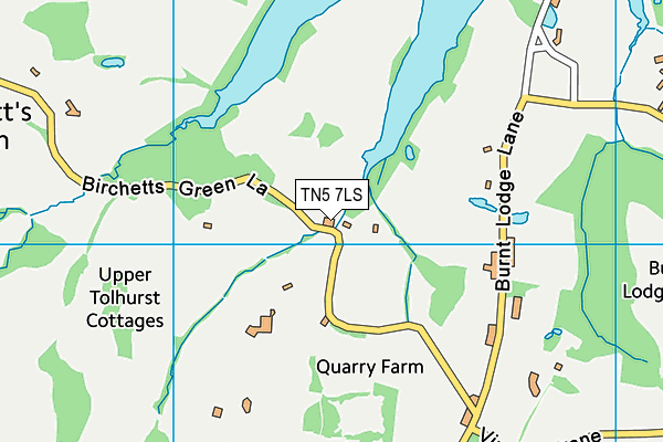 TN5 7LS map - OS VectorMap District (Ordnance Survey)