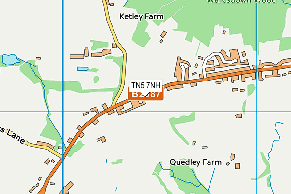 TN5 7NH map - OS VectorMap District (Ordnance Survey)