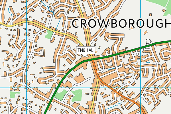 TN6 1AL map - OS VectorMap District (Ordnance Survey)