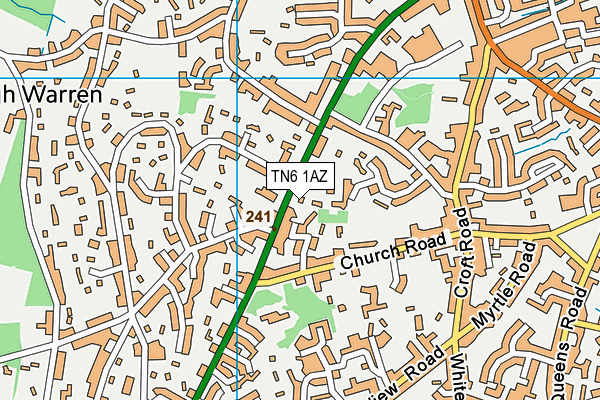 Map of WARNER 5 LTD at district scale