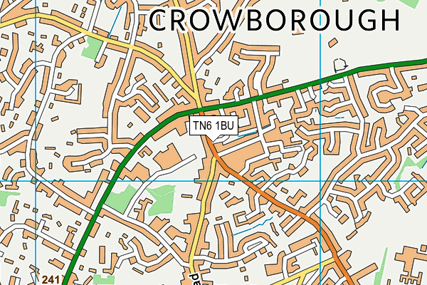 TN6 1BU map - OS VectorMap District (Ordnance Survey)