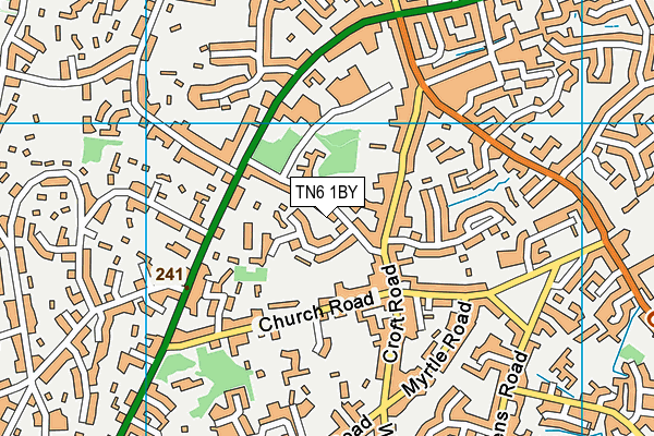 TN6 1BY map - OS VectorMap District (Ordnance Survey)