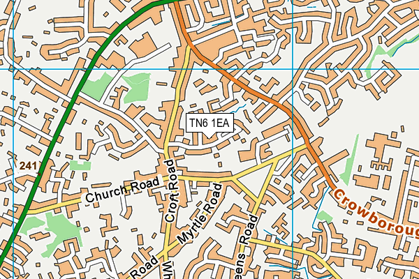 TN6 1EA map - OS VectorMap District (Ordnance Survey)