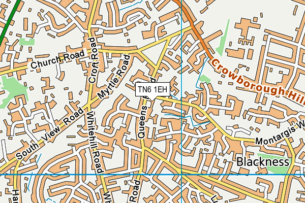 TN6 1EH map - OS VectorMap District (Ordnance Survey)
