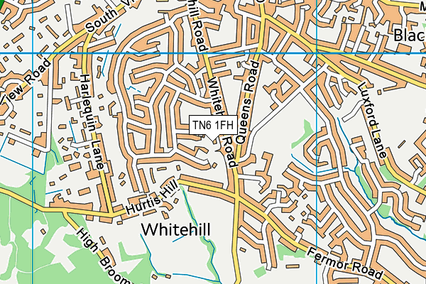 Map of SHERLOCK COURT (CROWBOROUGH) LIMITED at district scale