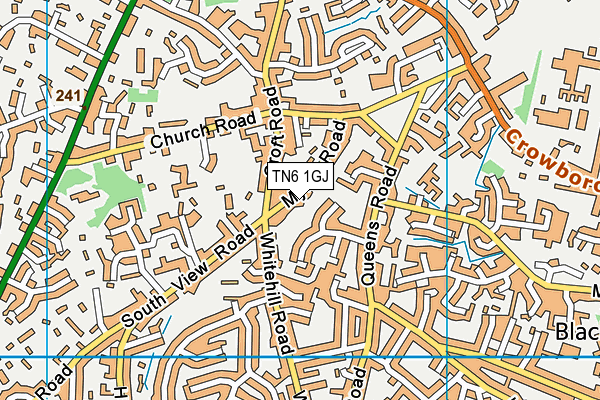 TN6 1GJ map - OS VectorMap District (Ordnance Survey)