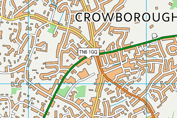 TN6 1GQ map - OS VectorMap District (Ordnance Survey)