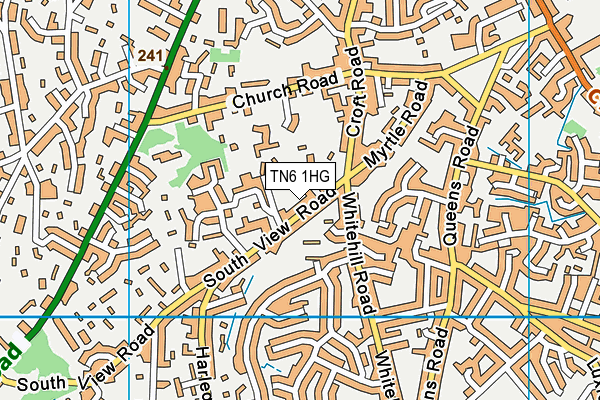 TN6 1HG map - OS VectorMap District (Ordnance Survey)