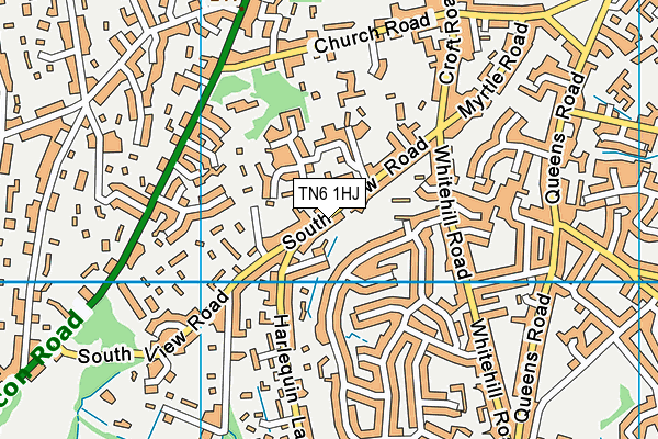 TN6 1HJ map - OS VectorMap District (Ordnance Survey)