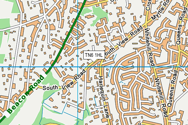 TN6 1HL map - OS VectorMap District (Ordnance Survey)