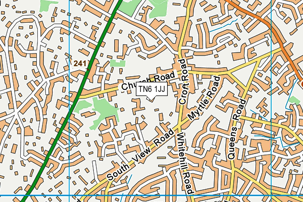 TN6 1JJ map - OS VectorMap District (Ordnance Survey)