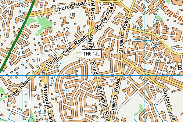 TN6 1JL map - OS VectorMap District (Ordnance Survey)