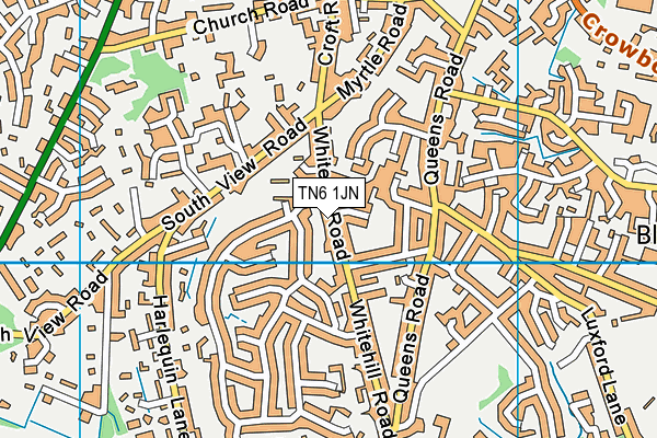 TN6 1JN map - OS VectorMap District (Ordnance Survey)