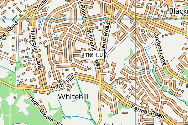 Map of ROSE COURT MANAGEMENT CROWBOROUGH LIMITED at district scale