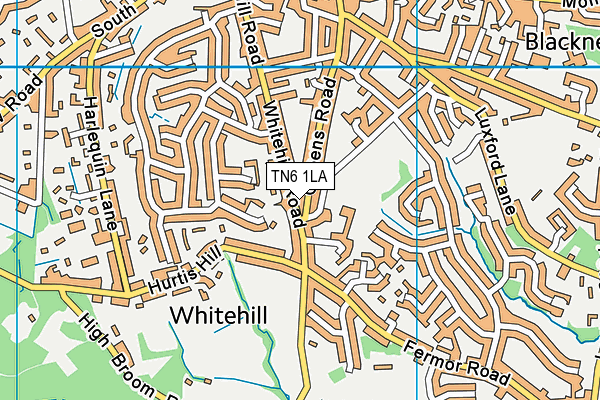 TN6 1LA map - OS VectorMap District (Ordnance Survey)