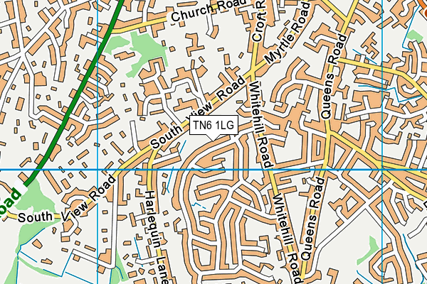 TN6 1LG map - OS VectorMap District (Ordnance Survey)