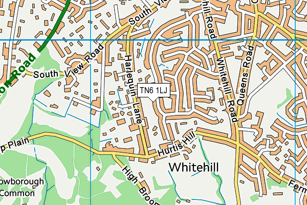 TN6 1LJ map - OS VectorMap District (Ordnance Survey)