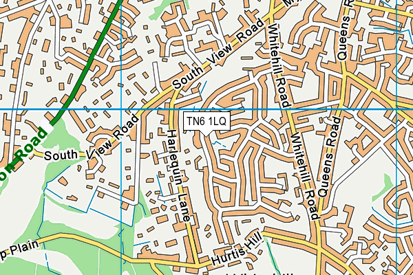 TN6 1LQ map - OS VectorMap District (Ordnance Survey)