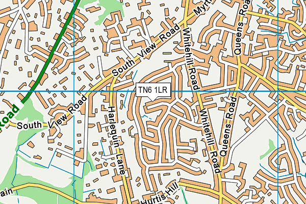 TN6 1LR map - OS VectorMap District (Ordnance Survey)