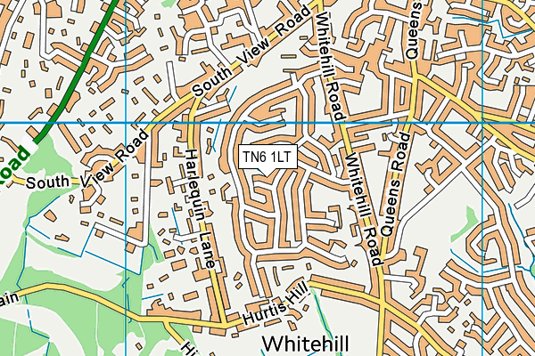 TN6 1LT map - OS VectorMap District (Ordnance Survey)