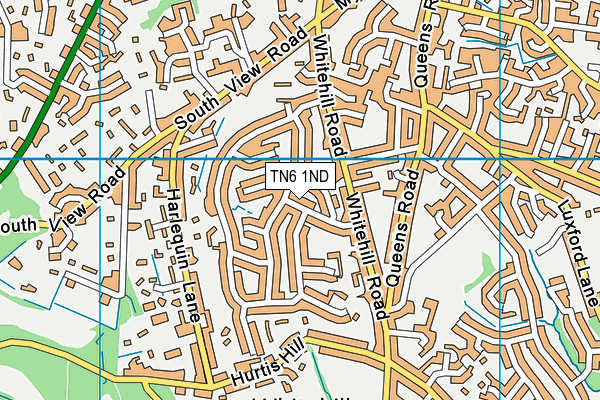 TN6 1ND map - OS VectorMap District (Ordnance Survey)
