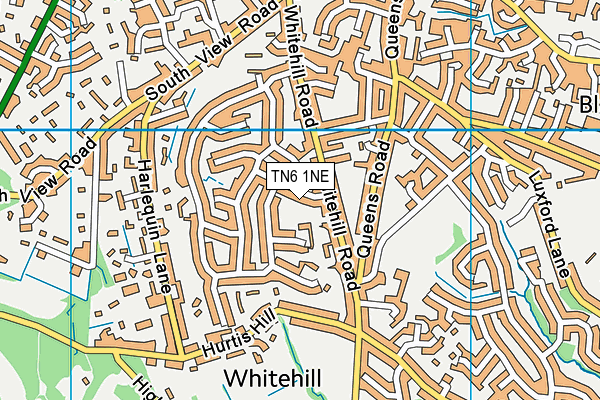 TN6 1NE map - OS VectorMap District (Ordnance Survey)