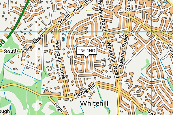 TN6 1NG map - OS VectorMap District (Ordnance Survey)