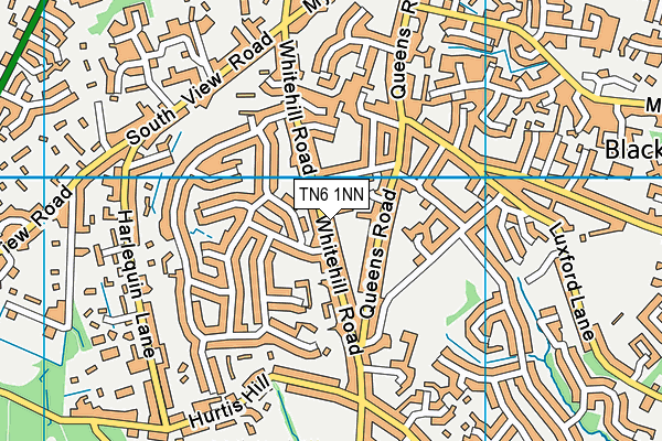 TN6 1NN map - OS VectorMap District (Ordnance Survey)